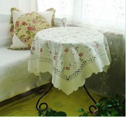 Elegant Embroidery Roses budsTable Cloth 36