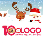 The Ten Dollar Christmas Logo Design