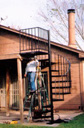 Wrought Iron Spiral Staircase   Houston TX