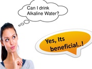 The Benefits from Drinking Alkaline Water