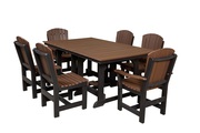 Patio Dining Table with 6 Dining Chairs