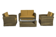Wicker 4 Piece Conversation Sofa Set on Sale