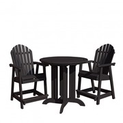 Easter Sunday Sale - Outdoor 3 Piece Round Counter Dining Set