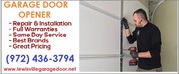 Same Day Service on Garage Door Installation only $26.95 - Lewisville 