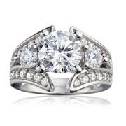 14k White Gold Engagement Ring From Nostalgic Collection