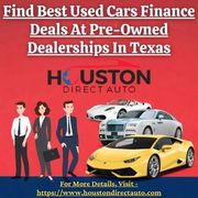 Find Best Used Cars Finance Deals At Dealerships In Texas