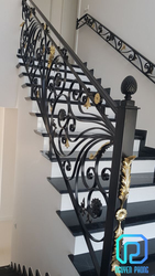 Luxury wrought iron stair railings