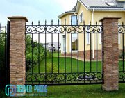 Decorative wrought iron fence panels for houses,  villas