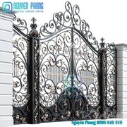 Gorgeous wrought iron main gates,  driveway gates