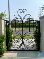  Custom elegant wrought iron pedestrian gates
