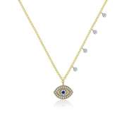 Buy Meira T Sapphire and Diamond Evil Eye Necklace
