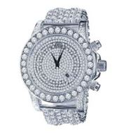 Burnish cz iced out watch